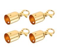 EXQUIMEUBLE 4pcs Stainless Steel Rope End Cap Fittings with Snap Hook Easy Installation and Sturdy Design Suitable for Stanchion Ropes in Hospitality Venues and Entrances