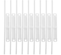 EXQUIMEUBLE 50pcs 2-Hole Document Fastener Binder Clips Plastic 2 Hole Loose Leaf Binding Clip Design Excellent Durability Flexible Office Everyday Document Management