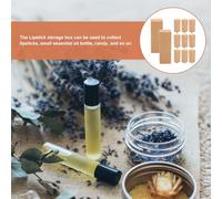 EXQUIMEUBLE 50pcs Paperboard Lipstick Boxes Portable Design Easy to Carry Khaki Packaging Boxes for Lipstick Wrapping Lip Balm Or Candy Gifts for Different Places