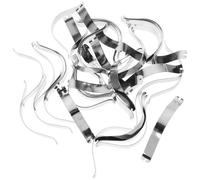 EXQUIMEUBLE 50pcs Picture Framing Hardware Invisible Fixation Aluminum Alloy Photo Frame Hanging Tools Stable Clips for Hanging Photos on The Wall