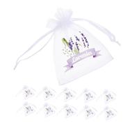 EXQUIMEUBLE 50pcs Small Lavender Organza Bags Drawstring Mesh Sachets for Dried Flowers Jewelry Storage Party Favors and Pouches Versatile Lightweight and Easy to Carry