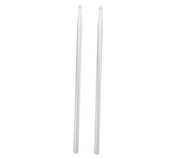 EXQUIMEUBLE 5A Aluminum Alloy Drumsticks Professional Metal Drum Sticks for Percussion Instruments for Practice and Performance