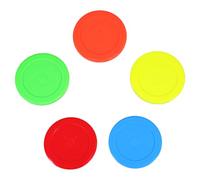 EXQUIMEUBLE 5pcs Air Hockey Pucks Replacement for Table Hockey Game 73mm Abs Plastic Smooth Gameplay and Easy Operation Suitable for Home and Entertainment Venues