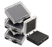 EXQUIMEUBLE 5pcs Anti-static Electronic Parts Storage Boxes with Transparent Tops and Sponge Liners Chip Component Cases for Safe Sample Organization