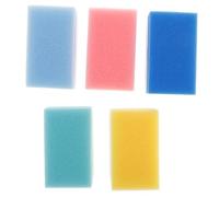 EXQUIMEUBLE 5Pcs Bath Sponge Scrub Soft Tactile Training Brushes for Scalp Care for Newborn Bath Gentle Hair Cleaning Accessories Supports Sensory Development