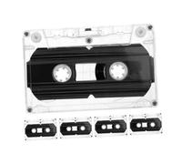 EXQUIMEUBLE 5pcs Blank Audio Tapes Plastic Cases for Sound Recording Greetings Lectures and Music Recordable Cassette Tapes