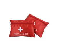 EXQUIMEUBLE 5pcs Mini Red Emergency Storage Bag Lightweight Organizer Pouch for Travel Hiking Camping and Outdoor Activities Oxford