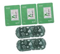 EXQUIMEUBLE 5Pcs Mint Cold Compress Eye Patches with Lotus Leaf and Green Tea Plant Cooling Relief for Visual Fatigue Breathable Non Woven for Dry Eyes