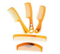 EXQUIMEUBLE 5Pcs Professional Hair Comb Set Durable Styling Combs for Men Women Detangling Tooth Combs for Long Hair for Daily Use Curls