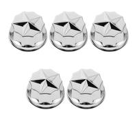 EXQUIMEUBLE 5pcs Wheel Hub Screw Nut Cap Plastic 42mm Central Hole Five-point Star Anti-theft for Golf Cart, Atv, Trailer, Suv, Emergencies and Outdoor Adventures