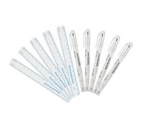 EXQUIMEUBLE 5Sets Dual Tips Eyebrow Mapping Markers with Ruler Precision Marking Pens for Professional Tattooing and Salon Use Easy to Clean