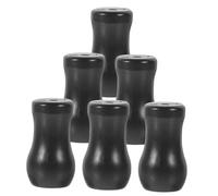EXQUIMEUBLE 6pcs Black PVC Window Blind Cord Pull Knobs Hanging Cord Ends for DIY Blinds Easy Installation Deformation Resistant Classic Color Design for Versatile Use