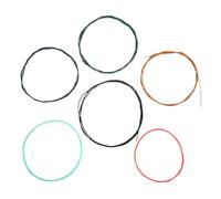 EXQUIMEUBLE 6Pcs Colored Classical Guitar Strings for Acoustic Guitars Easy Installation Vibrant Design for All Skill Levels Essential Guitar Accessory for Practice