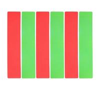 EXQUIMEUBLE 6pcs Flat Rectangular Pvc Court Line Marker Set for Sports Training High Visibility and Easy Installation, Suitable for Pickleball and Soccer Courts, for Temporary and Permanent