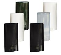 EXQUIMEUBLE 6pcs G Refillable Lipstick Tubes with Cap, Plastic Lip Balm and Lip Gloss Containers, Easy to Use and Compact Design for Making Your Own Lipstick or Travel Random Color