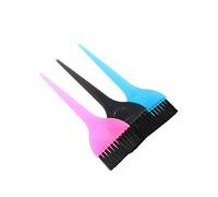 EXQUIMEUBLE 6pcs Hair Coloring Brush DIY Hair Dyeing Tools with Comfortable Grip Handle for Home and Barbershop Use Black Blue Pink
