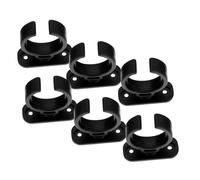 EXQUIMEUBLE 6Pcs Microphone Holder Base Durable Non Slip Mic Stand Clamp for Desktop Use Shockproof Multi Purpose Mount for Tables Workstations and Events