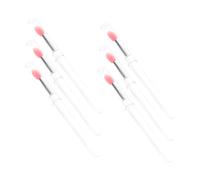 EXQUIMEUBLE 6pcs Silicone Lipstick Applicator Dustproof Lip Makeup Brushes Cover for Plump Lips Eye Shadow Concealer Application Skin-friendly Portable Design for Fashion Enthusiasts