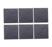 EXQUIMEUBLE 6pcs Soundproofing Panel Pads Acoustic Panel Music Insulation Boards for Sound Training Rooms Anchor Movie Theater Wall Sound Absorbers