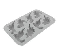 EXQUIMEUBLE 8 Pcs Dinosaur Silicone Molds Baking Mould Tray, Adorable Dinosaur Shaped Candy Chocolate Moulds, Lightweight Sturdy Silicone with Fine Texture for DIY Pudding Baking