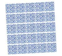 EXQUIMEUBLE 80sheets Blue Pattern Wedding Banquet Dinner Napkins Paper Napkin for Party Reception Event