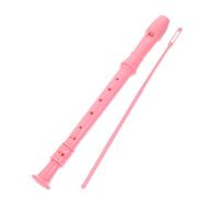 EXQUIMEUBLE 8hole Descant Flute Recorder Boys and Girls Musical Instrument Material Flutes for School and Classical Music Pink