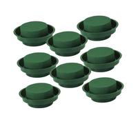 EXQUIMEUBLE 8pcs Floral Foam Bowls Green Wet Floral Blocks with Water Locking Technology for Wedding Party Table Decorations DIY Flower Arranging Kit