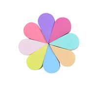 EXQUIMEUBLE 8pcs Petal Shaped Facial Cleaning Sponge Puff in Mixed Colors for Skin Care and Makeup Application Includes Makeup Sponges for Face Cleansing and Foundation Application