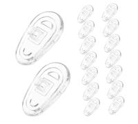 EXQUIMEUBLE 8pcs Silicone Nose Pads Non-Slip Glasses Accessories for Sports Work Study