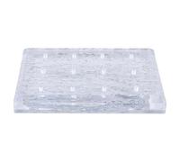 EXQUIMEUBLE Acrylic Nail Drill Bit Storage Box Base with Transparent Organizer Stand for Manicure Salon Clear Holder for Nail Drill Bits