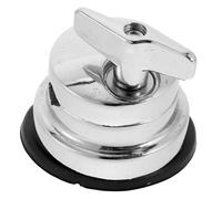 EXQUIMEUBLE Adjustable Floor Tom Leg Clamp Silver Plated Iron Drum Mount Bracket for Percussion Drum Set Accessories Compatible with Various Tom for Stability and Enhanced Performance