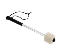 EXQUIMEUBLE Aluminum Alloy Drumstick Wool Felt Mallet Head, Black and White Percussion Drum Stick for Drum Set Practice and Performance
