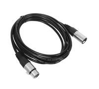 EXQUIMEUBLE Balanced Xlr Audio Cable Male to Female Mic Patch Cord Amplifier Microphone Cable for Recording Studio Live Performance and Speaker Connections Black
