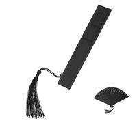 EXQUIMEUBLE Bamboo Folding Fan Handheld Lightweight Bamboo Ribs Chinese Style Folding Hand Fan for Dancing Performance Party Photography Summer Cooling