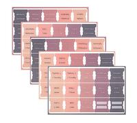 EXQUIMEUBLE Bible Study Index Tabs 5 Sheets Set Sunset Gradient Paper Bible Tabs for Women and Men Decorative for Reading and Study Supplies