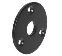 EXQUIMEUBLE Black Long Guitar Jack Plate Gt32 1/4 Inch Input Output Socket for Electric Guitar and Bass with Screws Sturdy Metal Construction