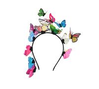 EXQUIMEUBLE Butterfly Headband Bridal Hairband Simulation Accessories Stylish Women Wedding Hoops Adult Hair Band Ladies Creative Hair Hoop