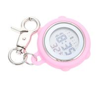 EXQUIMEUBLE Clip on Clip-on Digital Watch Digital Numbers Design Button Battery Simple Appearance for Healthcare Professionals Nursing Student Essentials Pink Stopwatch