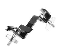 EXQUIMEUBLE Cowbell Clamp Holder for Drum Durable Cowbell Mounting Bracket with Adjustable Clip Accessory for Percussion Instruments Easy to Install and Operate