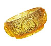 EXQUIMEUBLE Crystal Cornucopia Money Bowl Wealth Decor Dining Table Centerpiece Chinese Gifts for Home Office