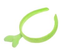 EXQUIMEUBLE Cute Green Bean Sprouts Headband Lightweight Cosplay Hair Accessory for Women Birthday Party Fun Bopper Headband with Whimsical Sprout Design for All Hair Types
