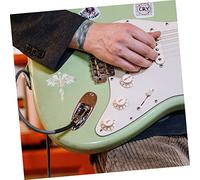 EXQUIMEUBLE Delicate Guitar Headstock PVC Sticker Creative Angel Wings Design for Acoustic Electric Guitars Easy to Apply Self Adhesive Accessory for Unique