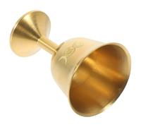 EXQUIMEUBLE Desktop Copper Cup Wear-Resistant Buddhism Cup Golden Solid Copper Material Long Time Use Does Not Fade Easily Suitable for Use in A Temple Or at Home