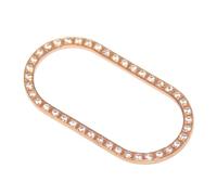 EXQUIMEUBLE Diamond Camera Lens Frame for X, Metal Plated Bling Protection Ring, Rose Cover for Smartphone Photography