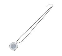 EXQUIMEUBLE Digital Alarm Pocket Watch Electronic Hanging Watch Small Portable Glass Clock for Elderly Use