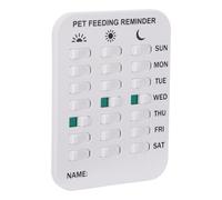 EXQUIMEUBLE Dog Feeding Schedule Reminder Board for Dogs and Cats with Magnetic Attachment, User-friendly Abs Sliding Pet Sign 16x12cm, for Daily Puppy Feed Marker and Fridge Mounted Pet Feed