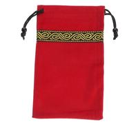 EXQUIMEUBLE Elegant Tarot Drawstring Bag Compact Card Holder for Women Organized Storage Pouch for Tarot Cards and Jewelry Portable