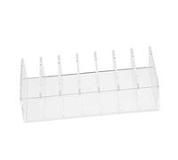 EXQUIMEUBLE Eyeshadow Palette Storage Rack Acrylic Desktop Cosmetic Rack Multi-grid Makeup Storage Holder for Eyeshadow Organiser