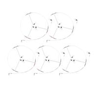 EXQUIMEUBLE Fishing Rig Connection Wire Leader 5Pcs Saltwater Fishing Leader Kit with High Strength Steel Wire and Anti-Tangling Balance Hook for Sea