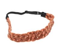 EXQUIMEUBLE Five Strand Braid Hair Band for Women Braided Headband Plaited Fake Hair Hairband Fashionable Elastic for Daily Wear and Parties